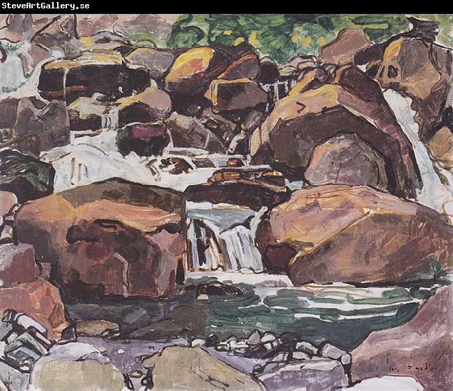 Ferdinand Hodler Bergbach bei Champery